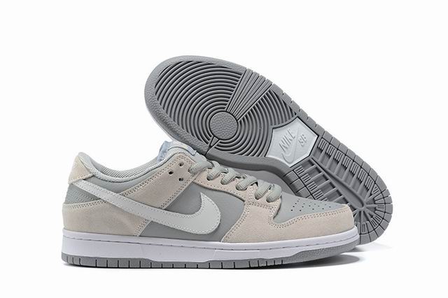 Cheap Nike Dunk Sb Men's Shoes Grey White-45